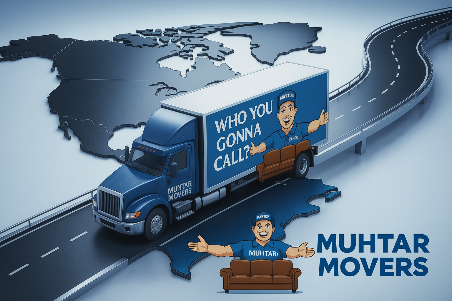 Cross Border Moving Truck at Customs